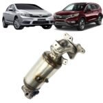 Catalisador Civic Cr-v 1.8 2.0 2012 A 2016 – Com Válvula e coletor alto